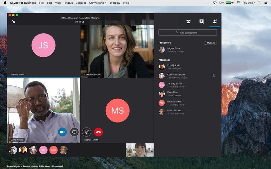 microsoft skype for business on mac